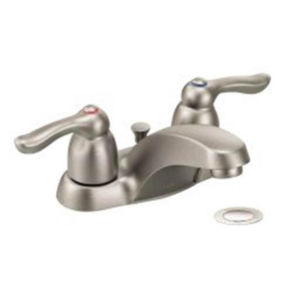 Classic brushed nickel two-handle lavatory faucet