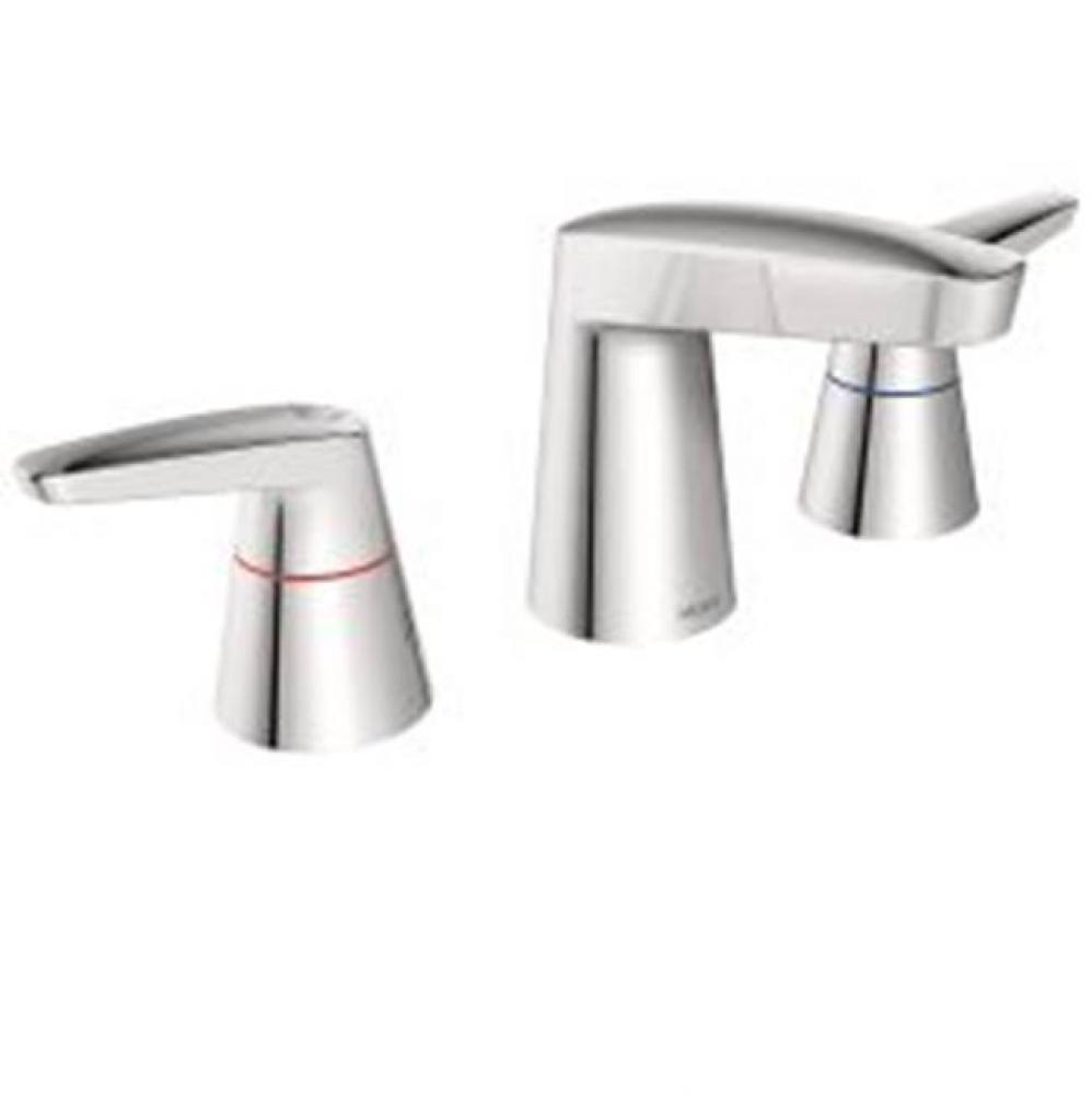 Chrome two-handle lavatory faucet