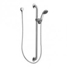 Moen Commercial 52136GBM25 - Chrome/stainless slide bar/grab bar shower