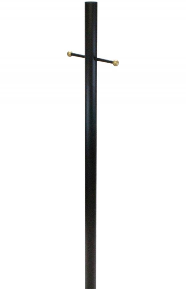 8&#39; ALUM POST 2.95 X .050 X 96&#34; BLACK POST