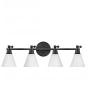 Hinkley 51184BK - Large Adjustable Four Light Vanity