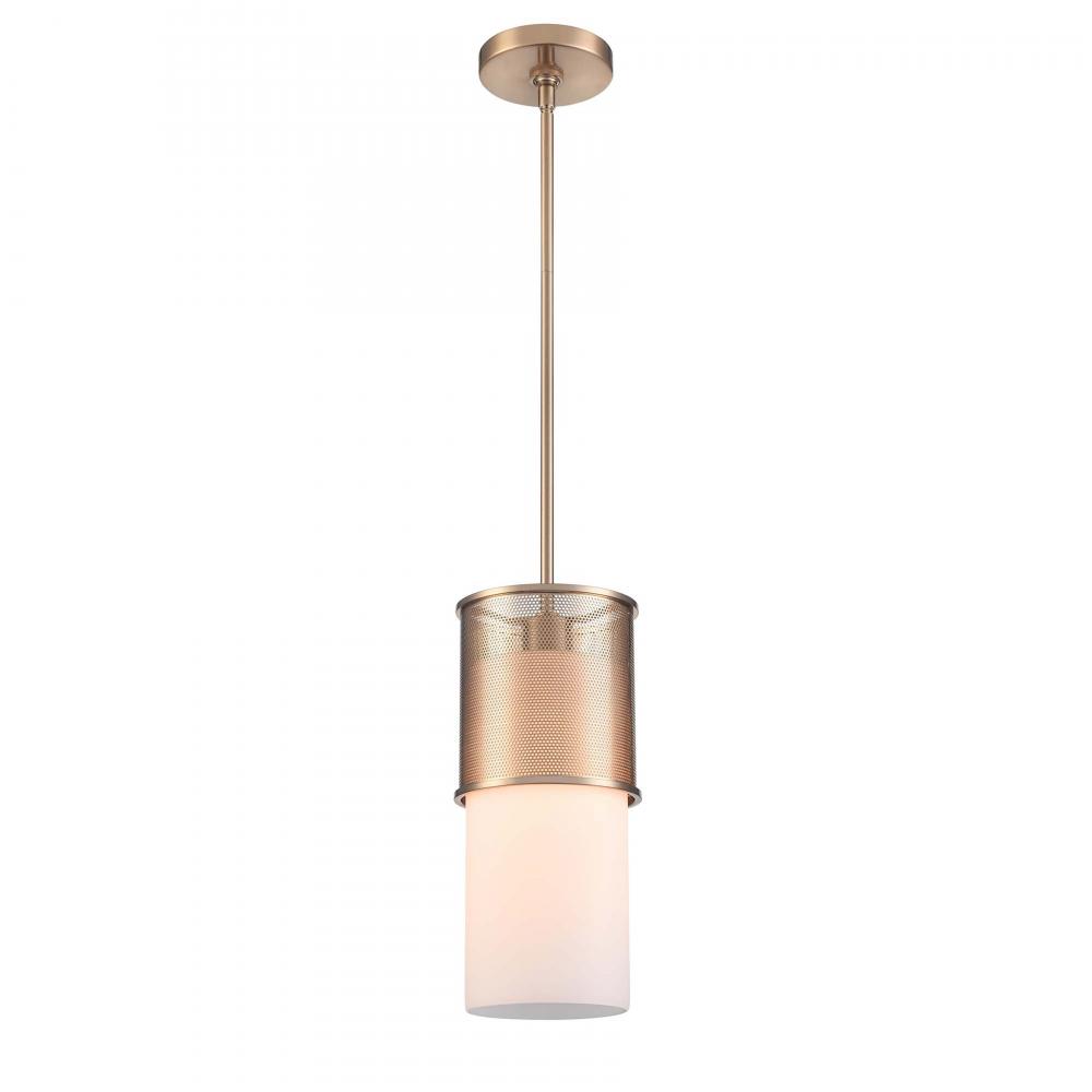 Esteem 6&#39;&#39; Wide 1-Light Mini Pendant - Aged Brass