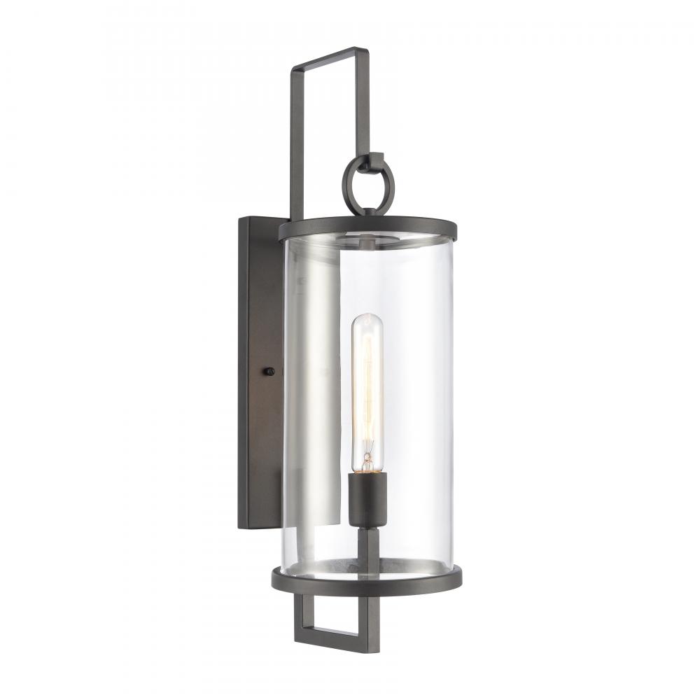 Hopkins 24&#39;&#39; High 1-Light Outdoor Sconce - Charcoal Black