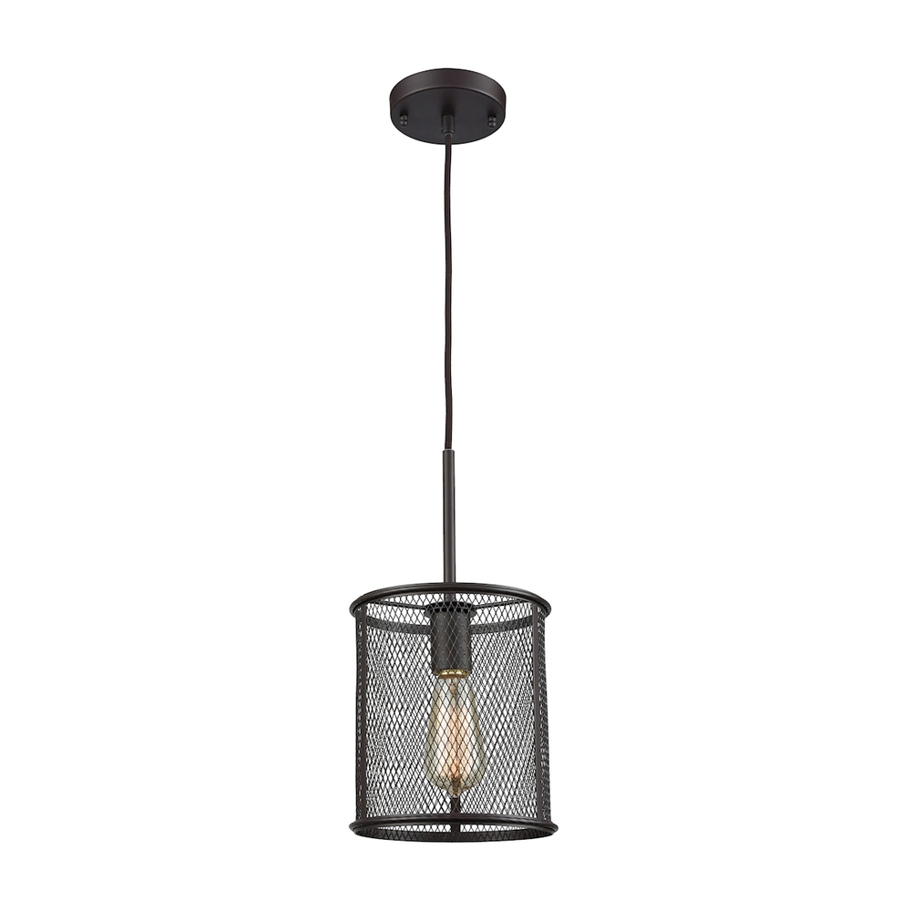 Thomas - Williamsport 8&#39;&#39; Wide 1-Light Mini Pendant - Oil Rubbed Bronze