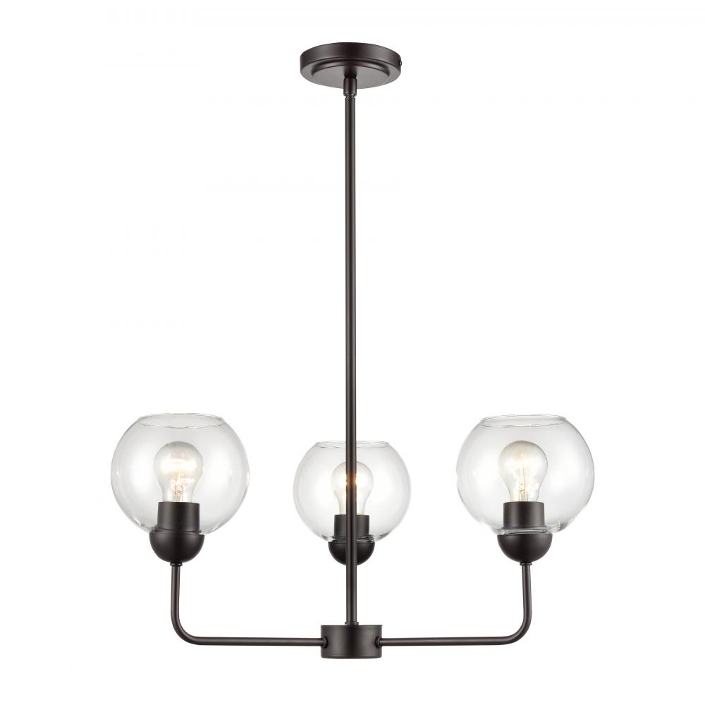 Boman 23&#39;&#39; Wide 3-Light Chandelier - Oil Rubbed Bronze