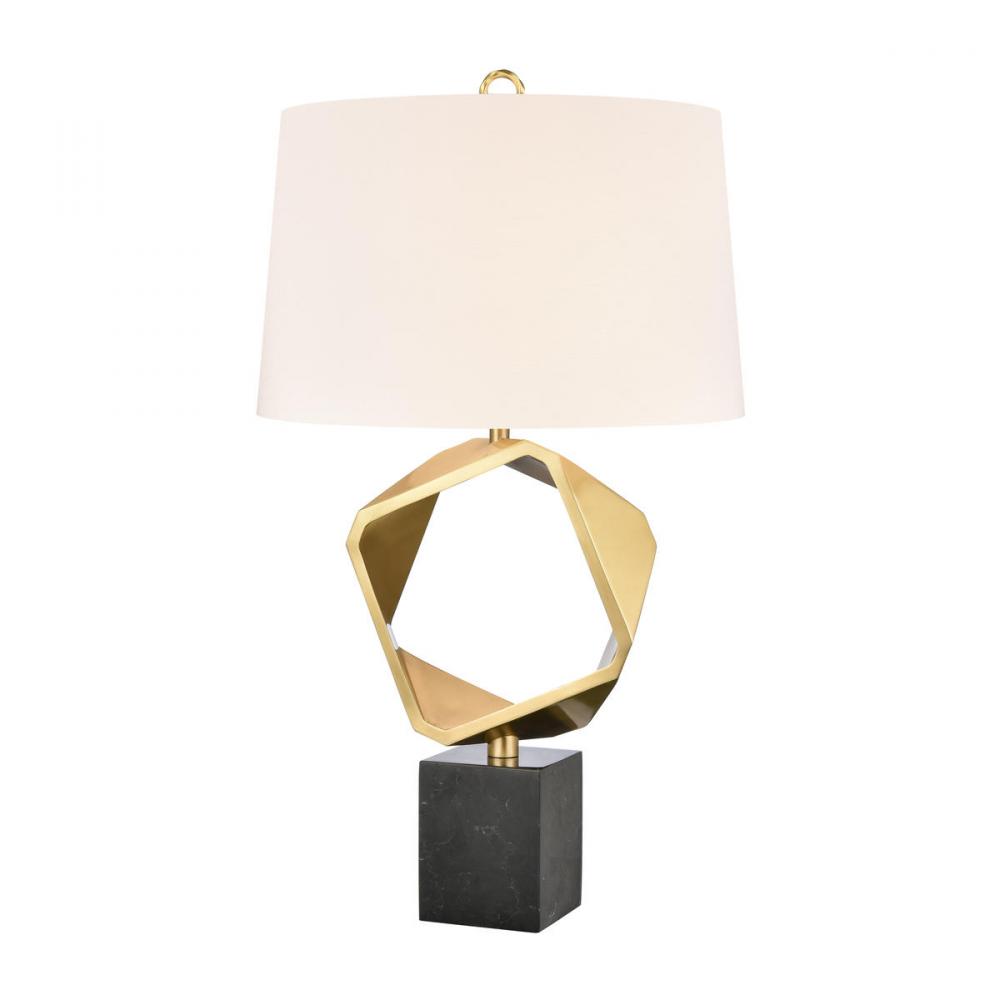 Optical 32&#39;&#39; High 1-Light Table Lamp - Brass