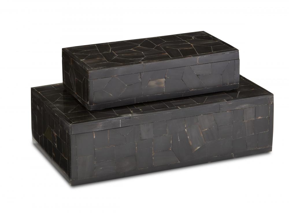 Black Bone Mosaic Box Set of 2