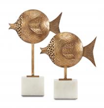 Currey 1200-0513 - Cici Brass Fish Set of 2